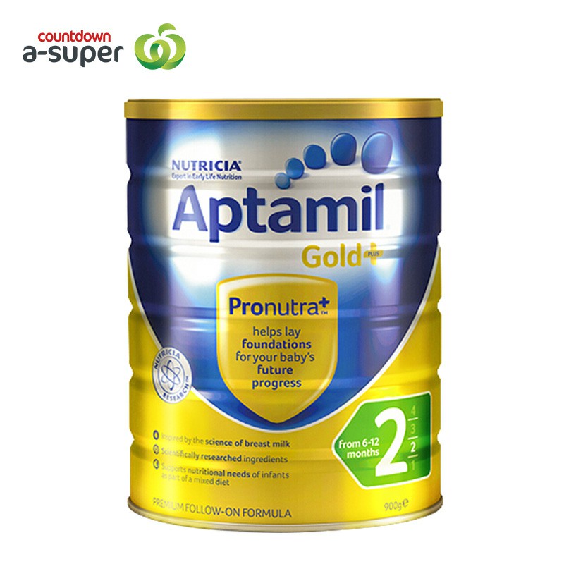 Aptamil loves his 3 pack 900g/ cans of infant formula milk powder.