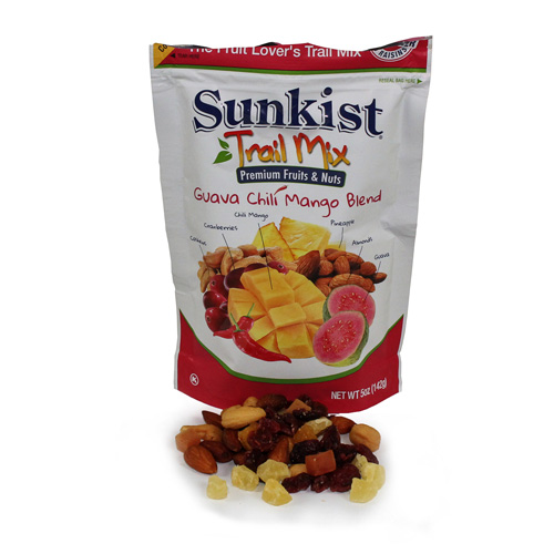 Sunkist Trail Mix Premium Fruits and Nuts Variety Pack No Peanuts No